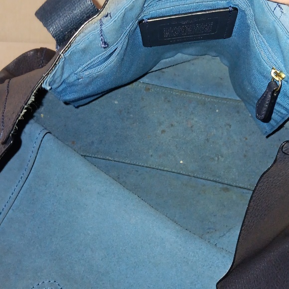 Coach Derby blue leather tote - Picture 10 of 10